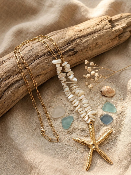 Collar Estrella de Mar Piedras